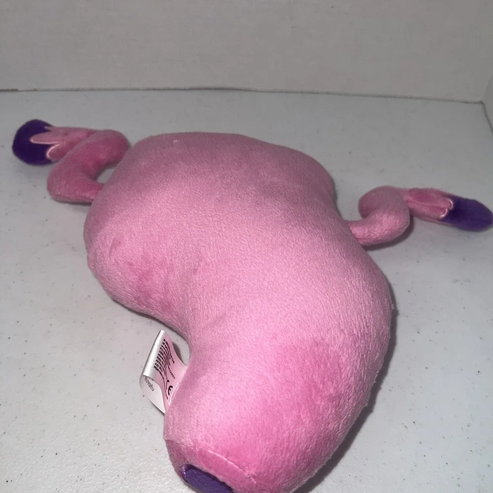I Heart Guts Uterus Plush Pillow Stuffed Animal Plushie Pink Purple Body Organs